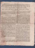 GAZETTE UNIVERSELLE OU PAPIER NOUVELLES 18 04 1792 - AUTRICHE - TULLE CORREZE - METZ - GUERRE MONTESQUIOU CLAVIERE ... - Newspapers - Before 1800