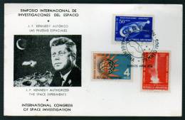 Conquista Del Espacio - 1965 - Argentina - Sobre Día De Emision - Cover Fdc - Amérique Du Sud