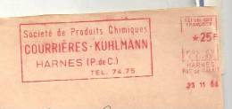 Produit, Chimie, Courrières, Harnes - EMA Secap N - Enveloppe Entière  (K096) - Química