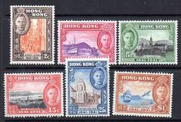 Hong Kong GVI 1941 Centenary Of British Occupation Set Of 6, Lightly Hinged Mint - Neufs
