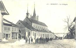 CARTE POSTALE     RARE   ROMONT   LA COLLEGIALE - Romont