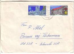 GOOD DDR Postal Cover To ESTONIA 1977 - Good Stamped: Leipziger Messe - Briefe U. Dokumente