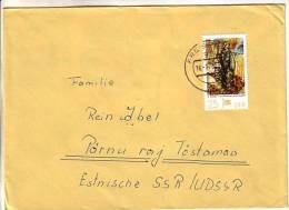 GOOD DDR Postal Cover To ESTONIA 1978 - Good Stamped: Art - Brieven En Documenten