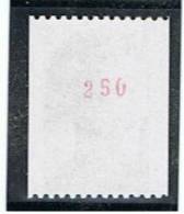 Liberté 1,70 Yvert 2321a, Chiffre 250, ** - Coil Stamps