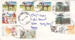 Lettre Cover BRESIL 1986, URUBICI Pour La FRANCE, Cheval Parque Gomes  /3141 - Covers & Documents