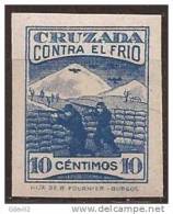 CCF13-LM26TBE.Spain.Espag Ne.BENEFICENCIA.CRUZADA  CONTRA EL FRIO.1937(Galvez  13s**) Sin Charnela .RAROS - Bienfaisance