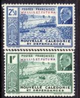 Wallis Et Futuna N° 90 / 91 X Mal Pétain La Paire Avec Trace De Charnière Sinon TB - Ungebraucht