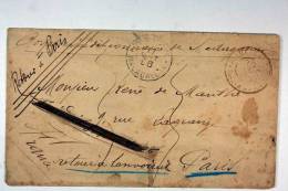 Expedition De Madagascar Lettre 1898  A Paris    RRRR - Lettres & Documents