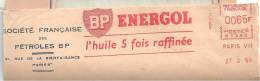 "BP", "Energol", Huile, Raffinerie- EMA Secap N  -Enveloppe    (K681) - Erdöl