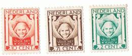 1924 - NEDERLAND Pays-Bas - Emis Au Profit Des Oeuvres Pour L´enfance - Neufs Charnière -  Yvert Et Tellier N° 159-161 - Unused Stamps