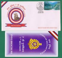 INDIA 2010 - MILITARY POLICE - CACHET COVER + BORCHURE - ARMY POSTAL SERVICE - AS SCAN - Polizei - Gendarmerie