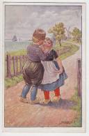 ILLUSTRATORS CHILDREN KRAENZLE "BY PASSING" OLD POSTCARD 1939. - Kraenzle