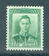 New Zealand: 1938/44   KGVI    SG603      ½d    Green      MNH - Ongebruikt