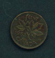 CANADA  -  1952  1 Cent  Circulated As Scan - Canada