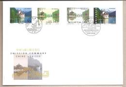 Svizzera/Cina - Busta FDC Emissione Comune: 1998 - 1990-1999