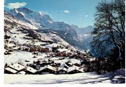 Wengen Wintersportzentrum 1300m Mit Jungfrau Und Breithornkette - Port