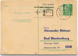 DDR P70 IA Antwort-Postkarte ZUDRUCK #2 LUFTHANSA Rostock 1961 - Privatpostkarten - Gebraucht