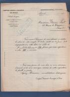 BANQUE - RELEVE DE COMPTE COMPTOIR NATIONAL D´ESCOMPTE DE PARIS - RUE BERGERE - 1921 - 4 PAGES - Bank En Verzekering