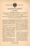 Original Patentschrift - Gebr. Zweifel In Netstal , Kanton Glarus , 1898 , Herstellung Farbiger Wasserzeichen , Papier ! - Netstal