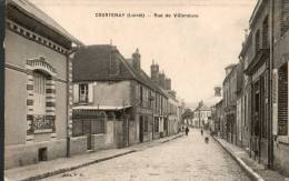 45....LOIRET.....COURTENAY.....RUE DE VILLENEUVE...... EC R ITE.. ‹(•¿• )› - Courtenay