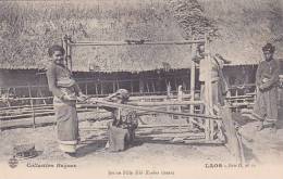 CAMBODGE INDOCHINE VIETNAM LAOS JEUNE FILLE KHA KOUENE TISSANT Collection Raquez - Laos