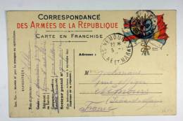 France Carte Correspondance Des Armee De La Republique 1918 - Storia Postale