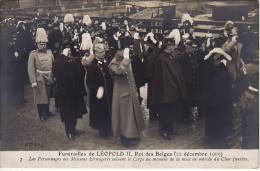 - BELGIQUE - BRUXELLES - Funérailles De Léopold II , Roi Des Belges 22 Décembre 1909 - - Fêtes, événements