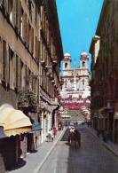 Bellissima   Cartolina    Anni  70      "  ROMA - Piazza Di Spagna Da Via Condotti      " - Piazze