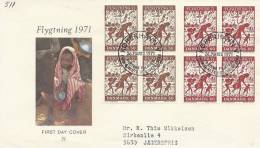 Denmark  Refugee  Year 1971  Fdc   # 188 # - Vluchtelingen