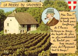 SAVOIE . LA PRIERE DU SAVOYARD. (Vignes, Blason...) - Autres