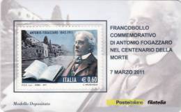 P - 2011 Italia - Antonio Fogazzaro - Philatelistische Karten