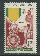 Togo N°  255  X  :  Centenaire De La Médaille Militaire Trace De Charnière Sinon TB - Autres & Non Classés