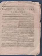 GAZETTE NATIONALE DE FRANCE 16 10 1794 - PORT LIBRE ( PORT ROYAL ) DEPUTES - PROCES COMITE REVOLUTIONNAIRE NANTES - Kranten Voor 1800