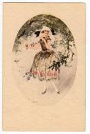 ILLUSTRATORS F. HARDY A FANCY LADY HAT Nr. 1787 OLD POSTCARD - Hardy, Florence