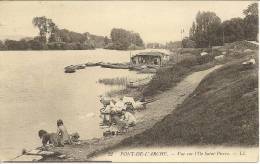 PONT-de-L'ARCHE - Vue Sur L'Ile Saint-Pierre - Lavandières - Pont-de-l'Arche