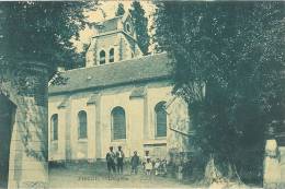 95 _val D'oise_ Piscop _ L' Eglise (bleu) - Pontcelles