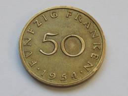 50 Franken 1954 - SARRE - Saarland - Etat Proche Du SUP !!!!  *** Monnaie Assez Rare **** - Otros & Sin Clasificación