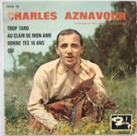 Charles AZNAVOUR EP Trop Tard  EX EX - New Age