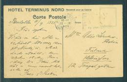 Belgium: Post Card Sent To Finland With 1925 Postmark - Fine - Brieven En Documenten