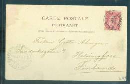 Belgium: Card Postal Sent To Finland With 1921 Postmark - Fine - Covers & Documents