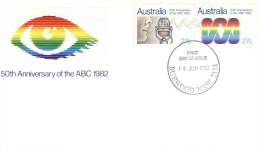(125) Australian FDC Cover - Premier Jour Australie - 1982 - ABC - Covers & Documents