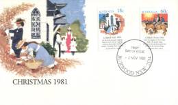 (125) Australian FDC Cover - Premier Jour Australie - 1981 - Christmas - Covers & Documents