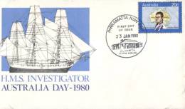 (125) Australian FDC Cover - Premier Jour Australie - 1980 - Australia Day - Brieven En Documenten
