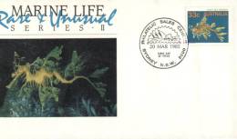 (125) Australian FDC Cover - Premier Jour Australie - 1985- Marine Life - Storia Postale