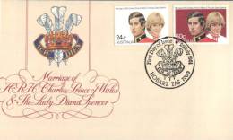 (125) Australian FDC Cover - Premier Jour Australie - 1981- Royal Wessing - Cancel In 8 Cities - Storia Postale