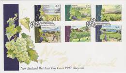New Zealand 1997 Vineyards FDC - FDC