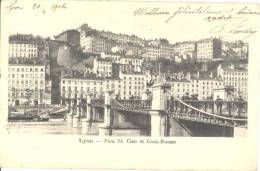 CARTE POSTALE          LYON       PONT SAINT CLAIR ET CROIX ROUSSE - Lyon 4