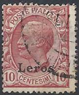 1912 EGEO LERO USATO EFFIGIE 10 CENT - RR11201 - Aegean (Lero)