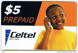 Zambia, $5, Celtel, Let´s Talk, Boy, 2 Scans. - Zambia