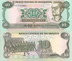 Nicaragua P-151, 10 Cordoba, Comandante Carlos Fonseca Amador / Sandinist Troops - Nicaragua